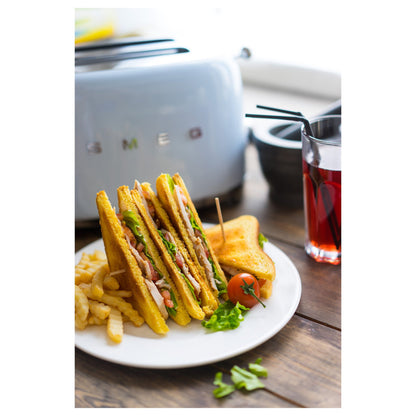 SMEG TSF01PBEU Toaster 2 Scheiben Pastellblau