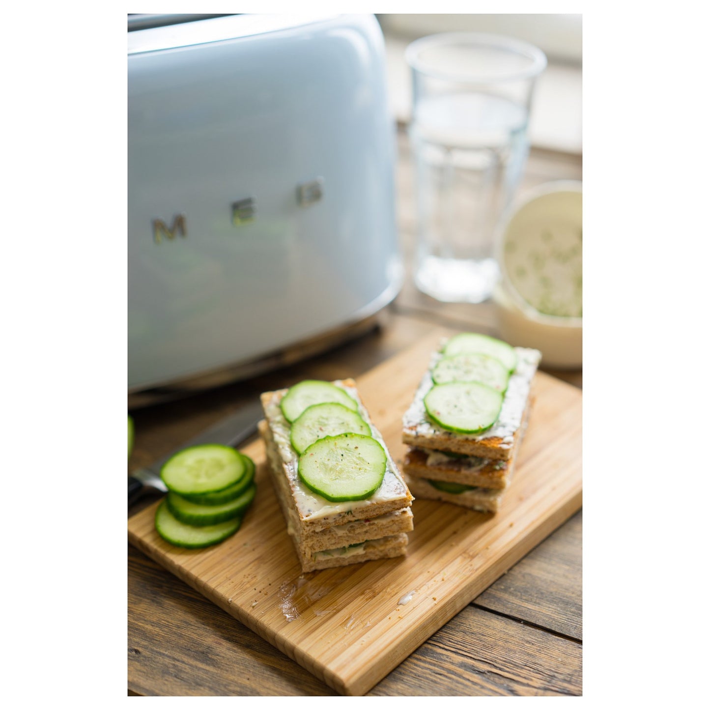 SMEG TSF01PBEU Toaster 2 Scheiben Pastellblau