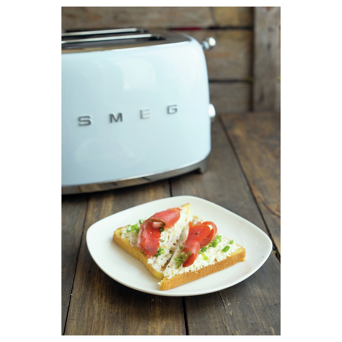 SMEG TSF01PBEU Toaster 2 Scheiben Pastellblau