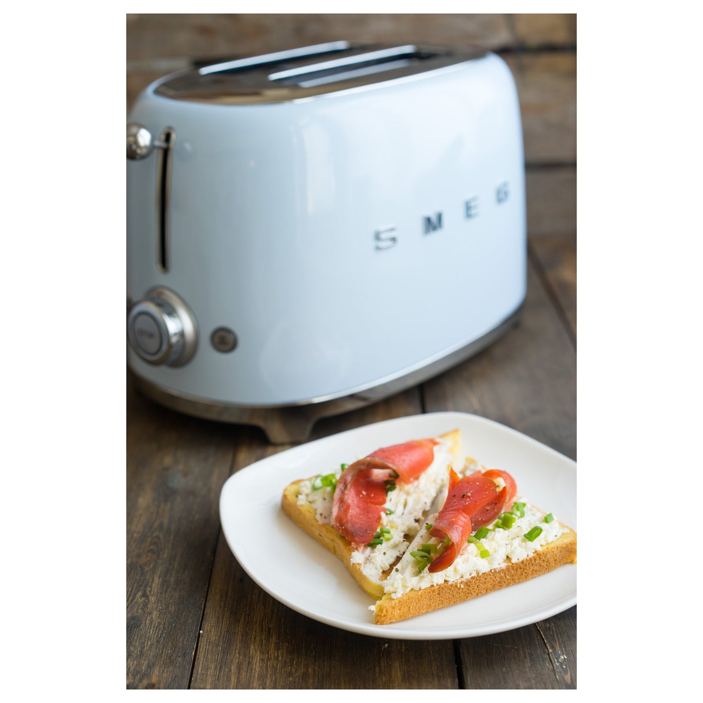 SMEG TSF01PBEU Toaster 2 Scheiben Pastellblau