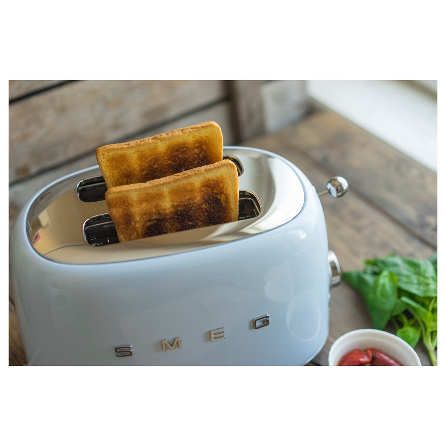 SMEG TSF01PBEU Toaster 2 Scheiben Pastellblau