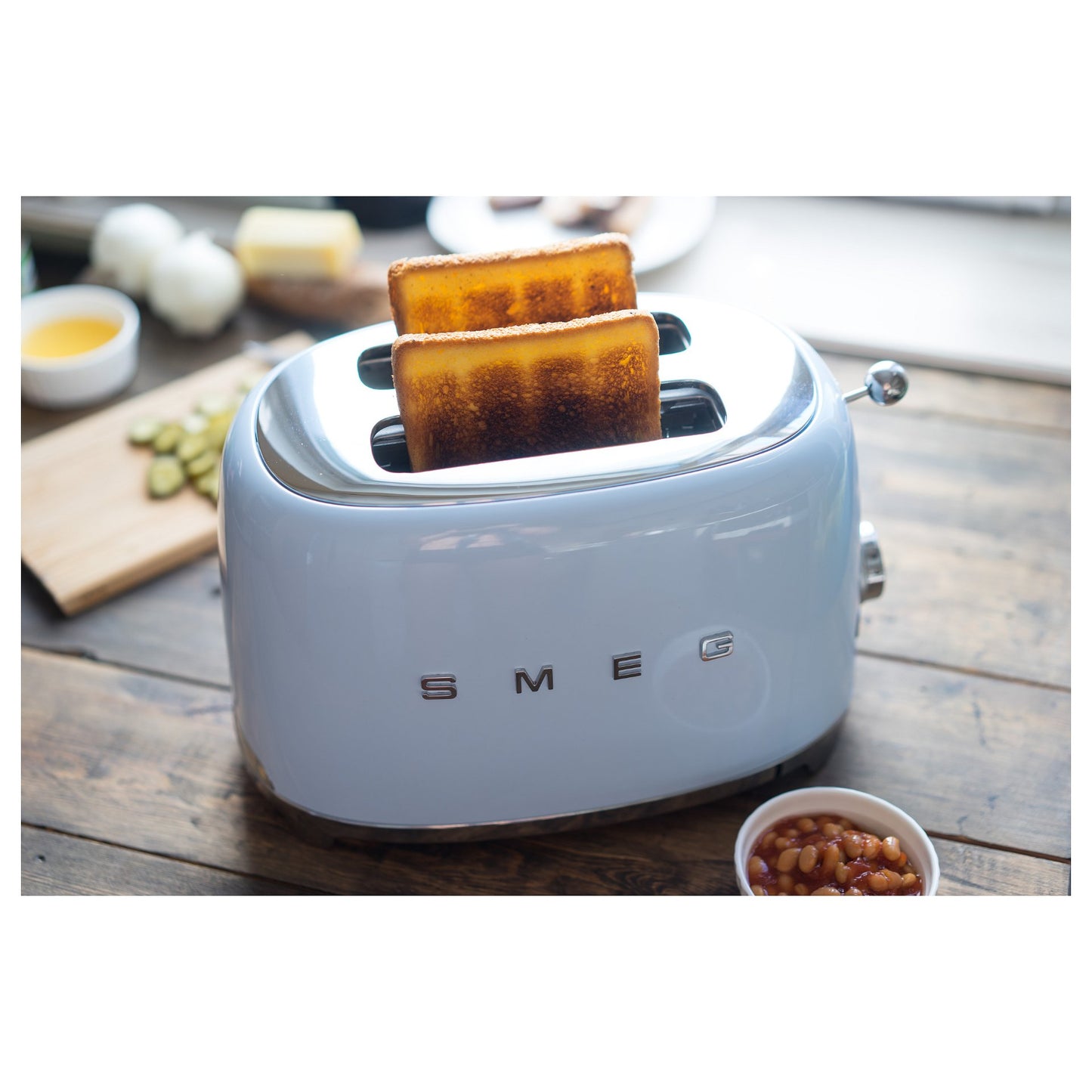 SMEG TSF01PBEU Toaster 2 Scheiben Pastellblau