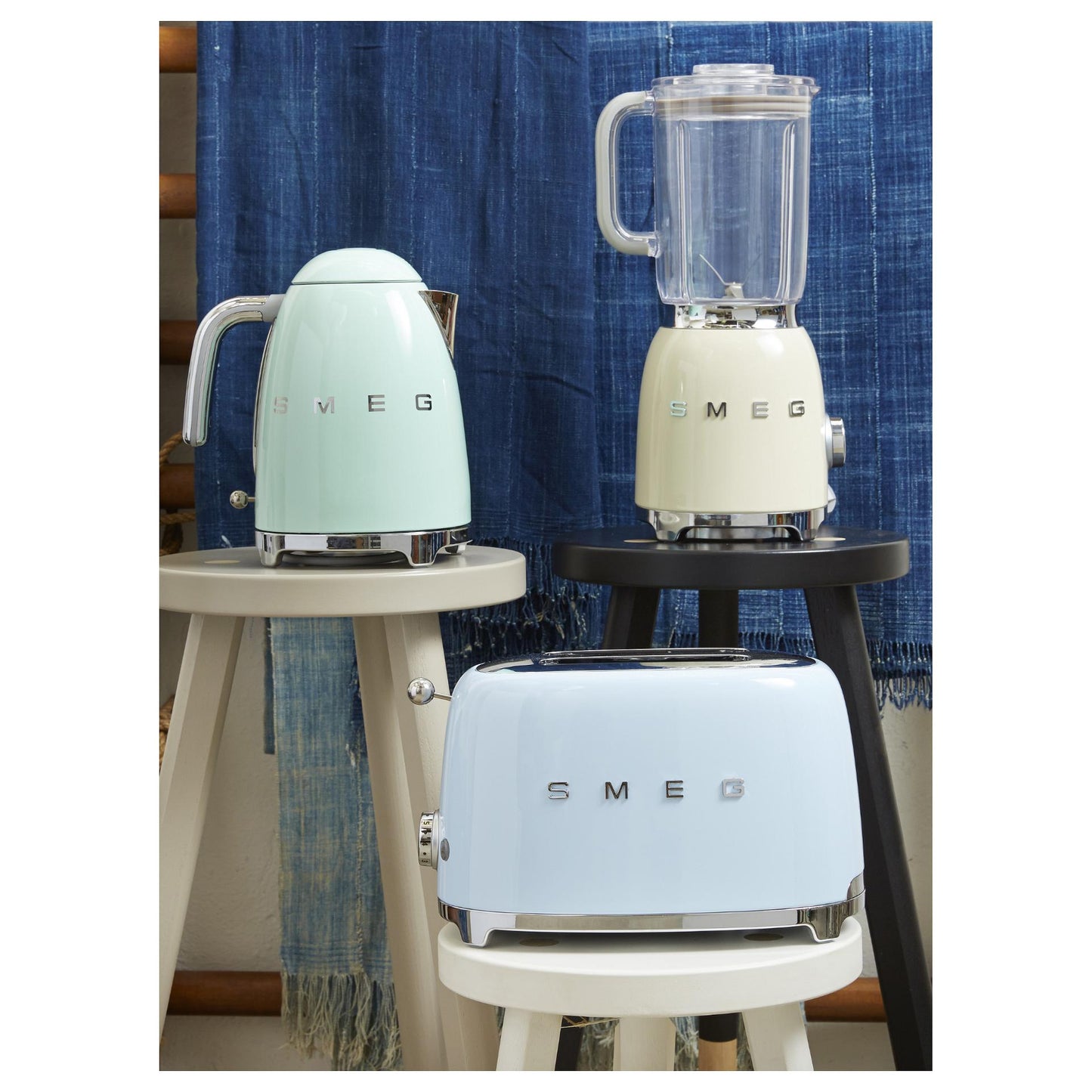 SMEG TSF01PBEU Toaster 2 Scheiben Pastellblau