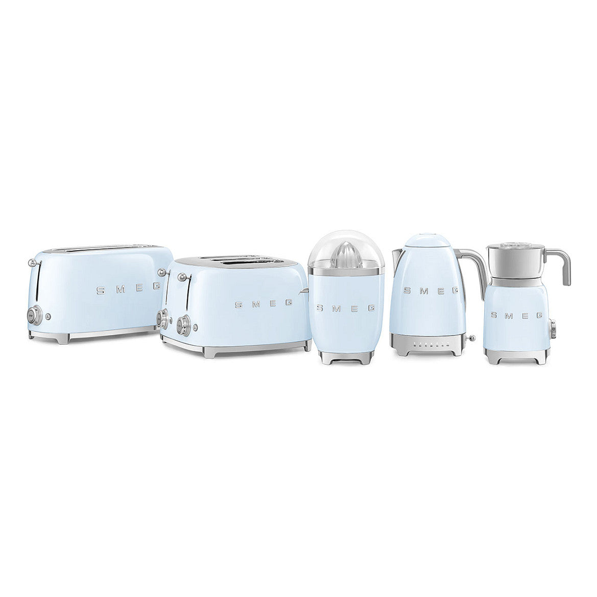 SMEG TSF02PBEU Toaster 4 Scheiben Pastellblau