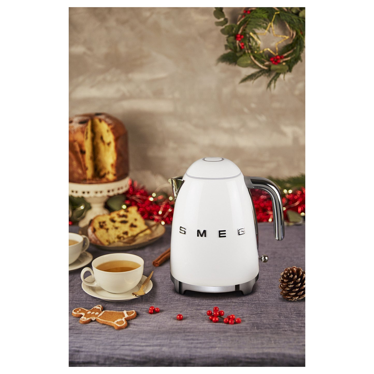 SMEG KLF03WHEU Elektrischer Wasserkocher, weiß