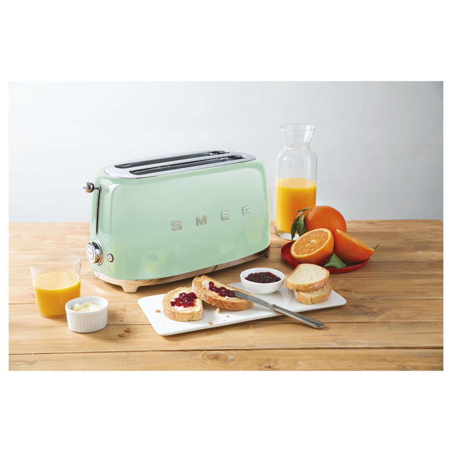 SMEG TSF02PGEU Toaster 2 Scheiben Pastellgrün