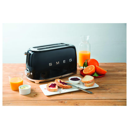 SMEG TSF02BLEU Toaster 4 Scheiben Schwarz