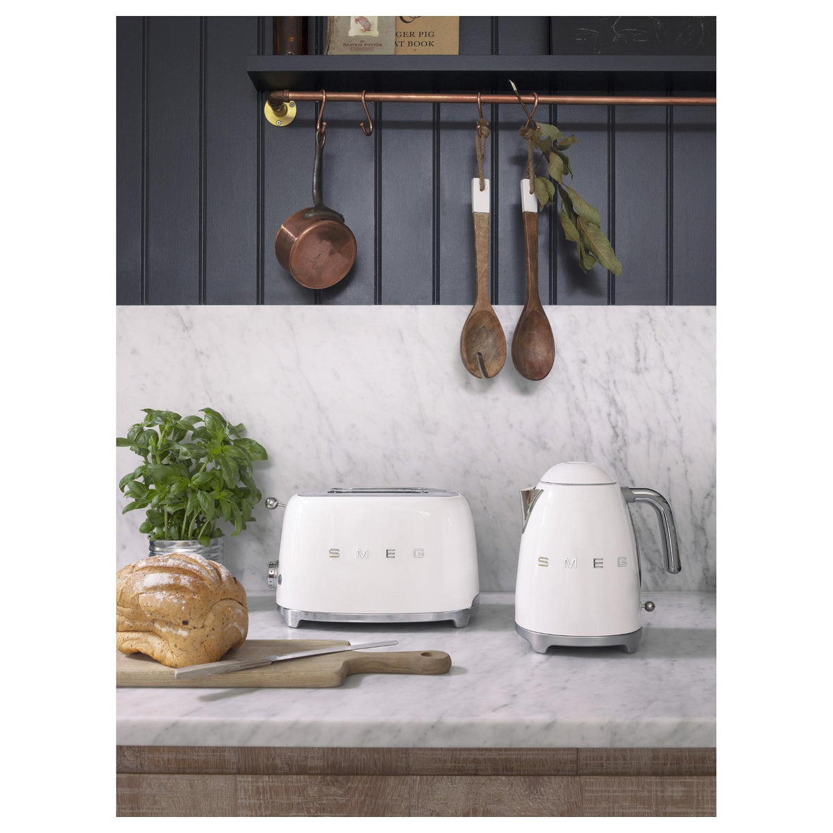 SMEG TSF01WHEU 2 Scheiben Toaster weiß