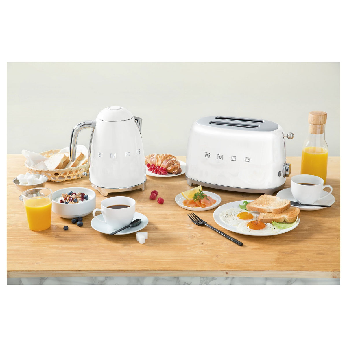 SMEG TSF01WHEU 2 Scheiben Toaster weiß