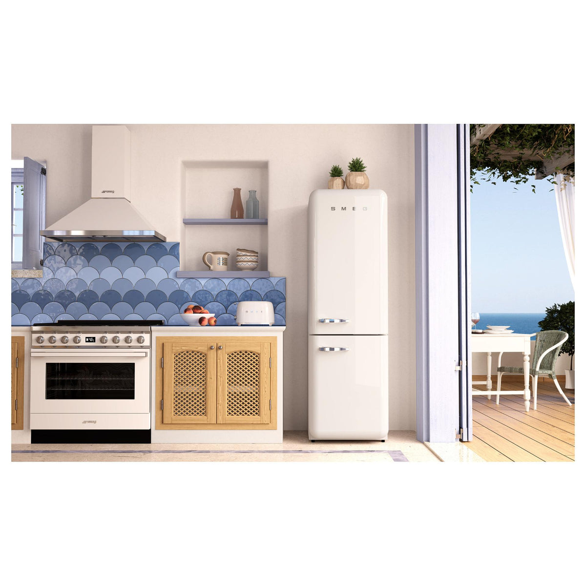 SMEG TSF01WHEU 2 Scheiben Toaster weiß