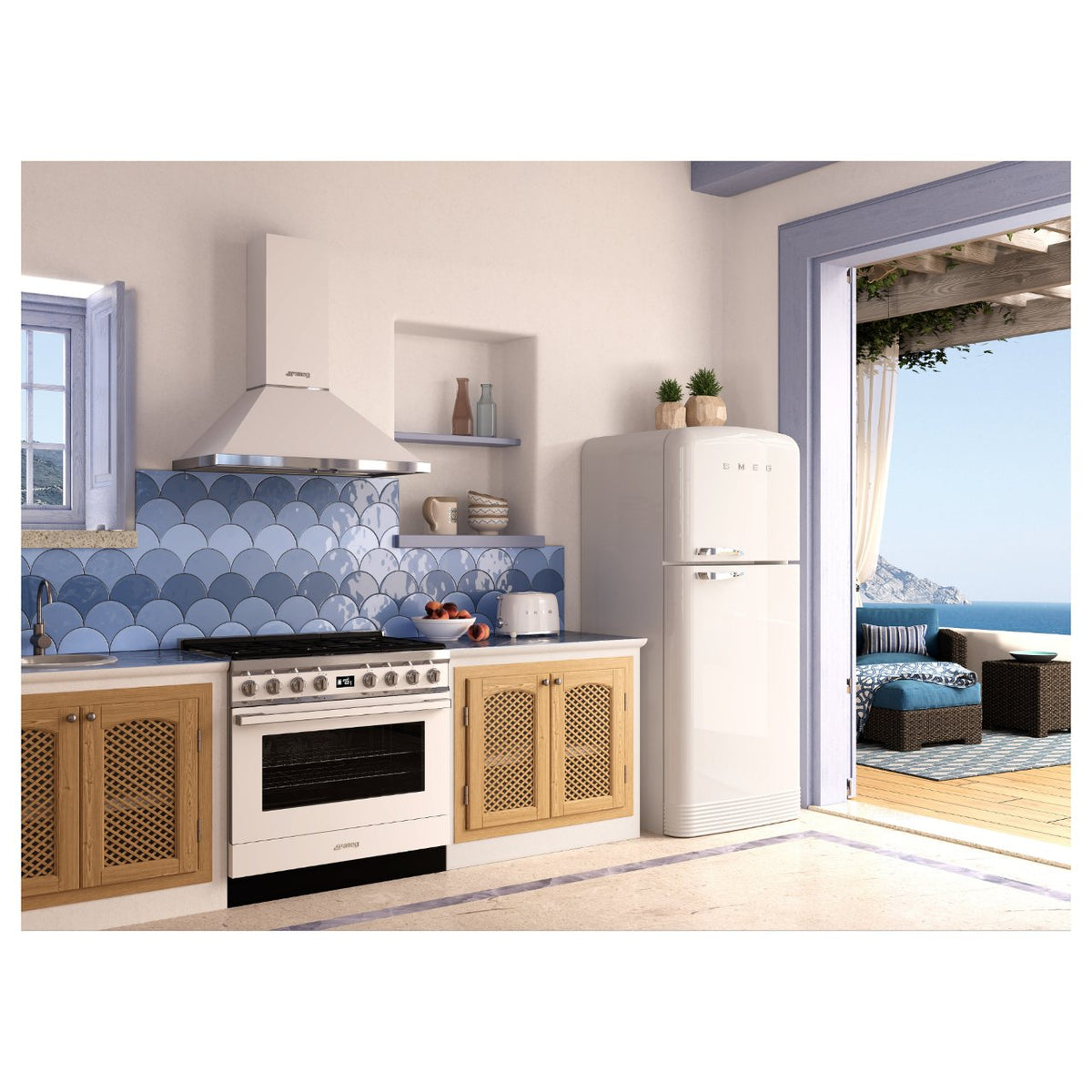 SMEG TSF01WHEU 2 Scheiben Toaster weiß