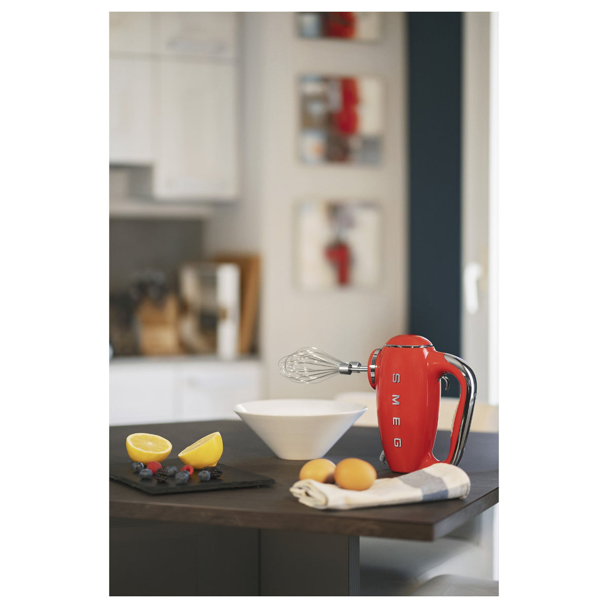 SMEG HMF01RDEU Handmixer im 50er Jahre Retro Design rot
