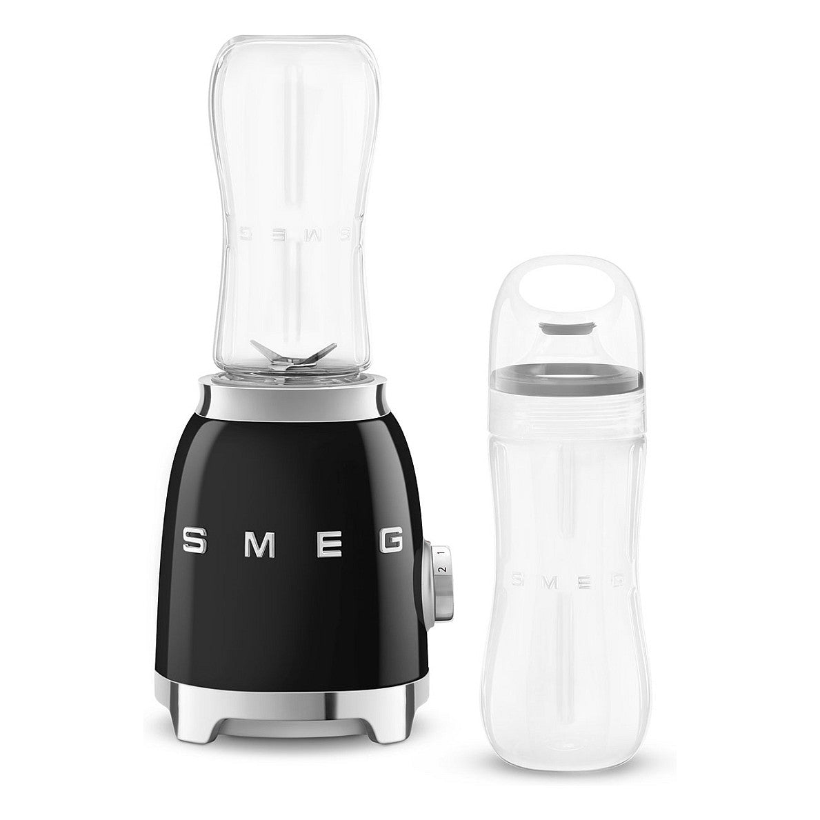 SMEG PBF01BLEU Mixer aus Edelstahl, schwarz