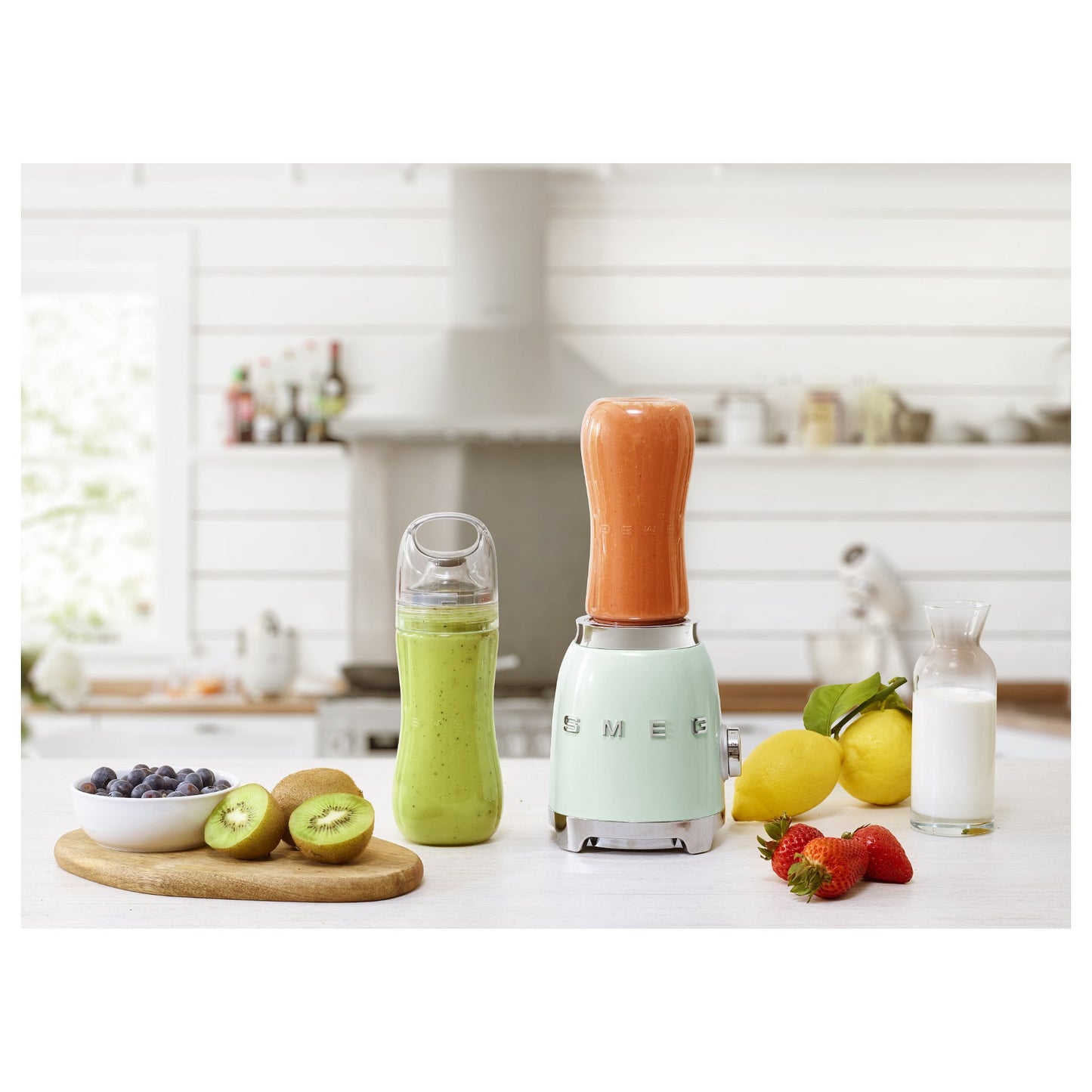SMEG PBF01PGEU Mixer aus Edelstahl, pastellgrn