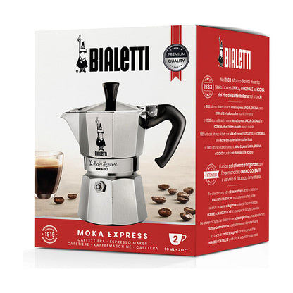 Bialetti Moka Express - silber - Aluminium - für 2 Tassen