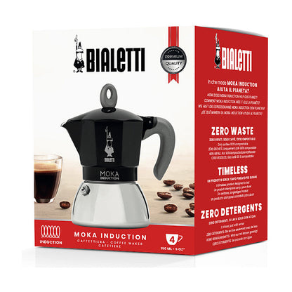 Bialetti Mokka-Kanne 0,9 l Moka Induktion *schwarz*