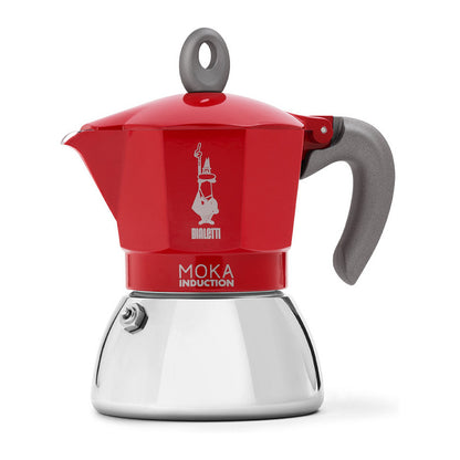 Bialetti Mokka-Kanne 0,2 l Moka Induktion rot