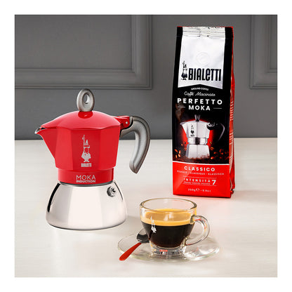 Bialetti Mokka-Kanne 0,2 l Moka Induktion rot