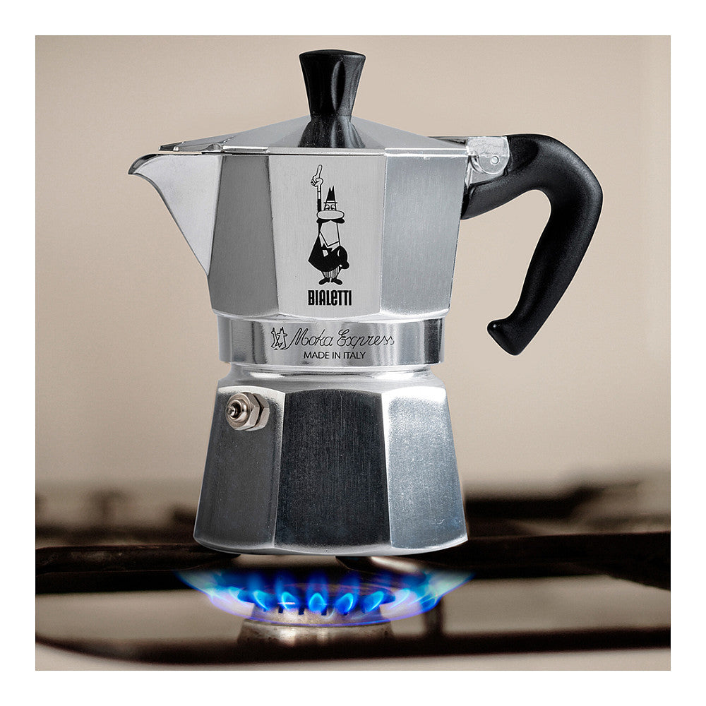 Bialetti Mokka-Express Kanne 0,23l 4 Tassen Aluminium