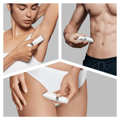 Braun Body BS1000 Mini-Krperhaartrimmer (wei/chrom)