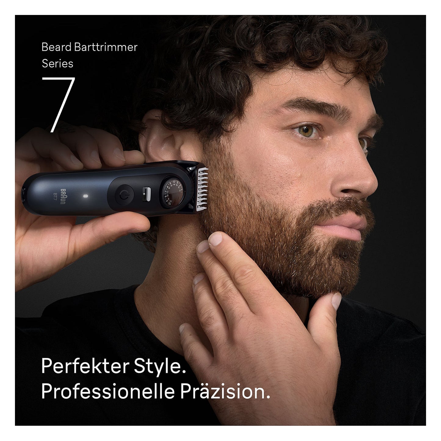 Braun Series 7 Beard Trimmer BT7520 244909 Akku/Netz deep blue metallic 6 Aufsät