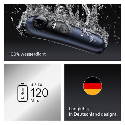 Braun Series 7 Beard Trimmer BT7520 244909 Akku/Netz deep blue metallic 6 Aufsät