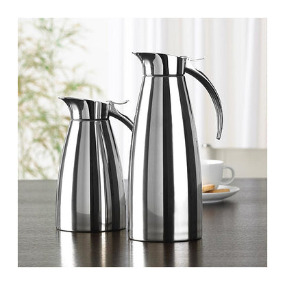 Emsa 502663 Isolierkanne. Edelstahl. 0.3 Liter. Easy Open Verschluss. Eleganza