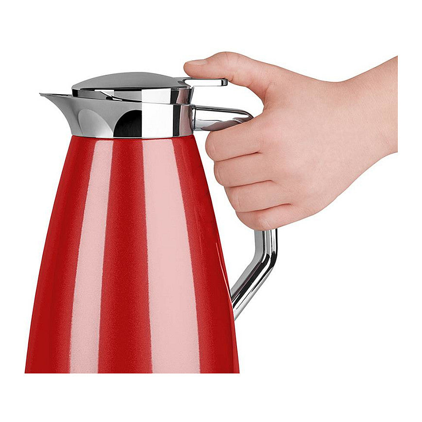 Emsa F4140300 Plaza Isolierkanne. 1 Liter. Rot