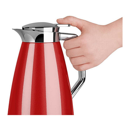 Emsa F4140300 Plaza Isolierkanne. 1 Liter. Rot