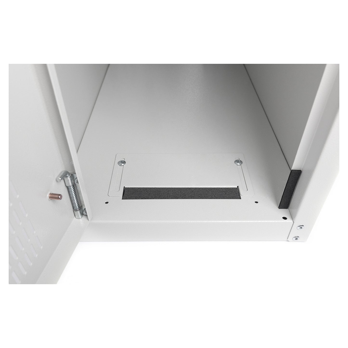 PC Schrank für Computergehäuse Glastür Digitus. inkl. Castorgruppe. Farbe Grau RAL 7035