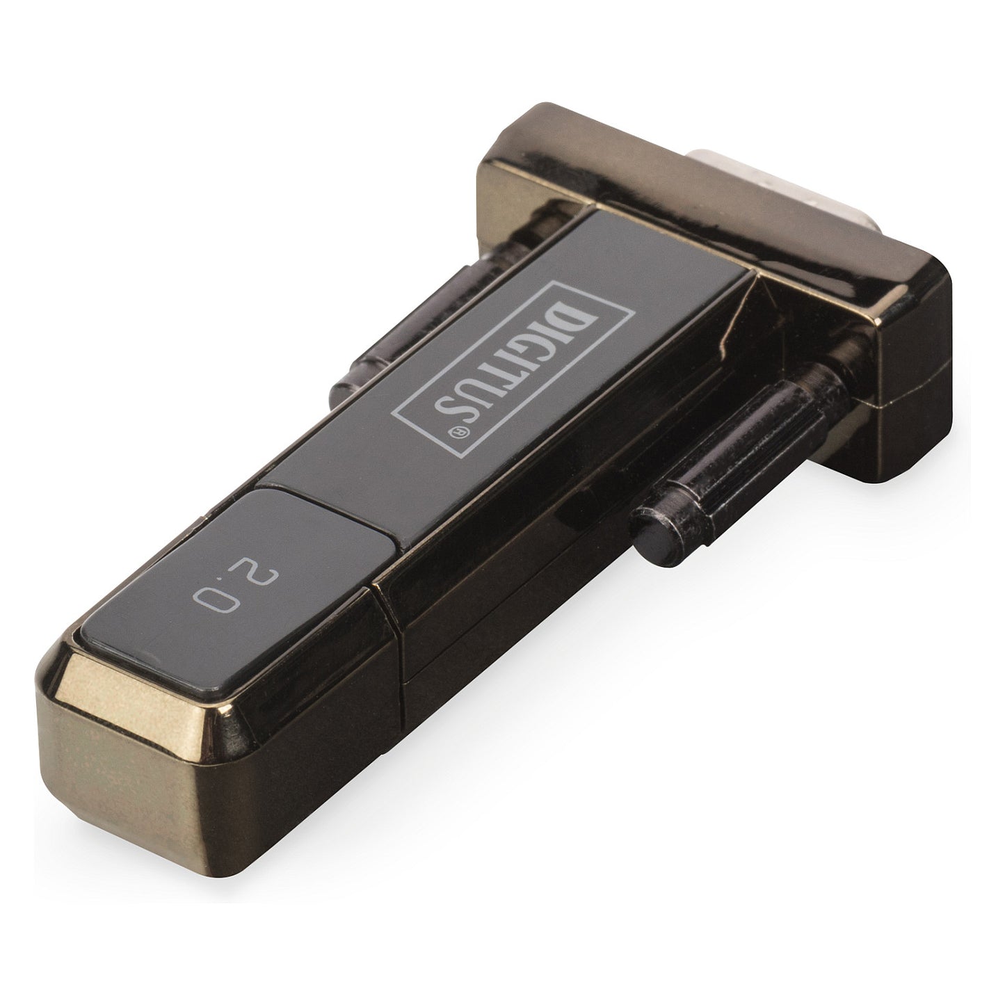 DIGITUS Adapter USB2.0/A -> seriell D-Sub9 St/St + 0.8m Kab retail