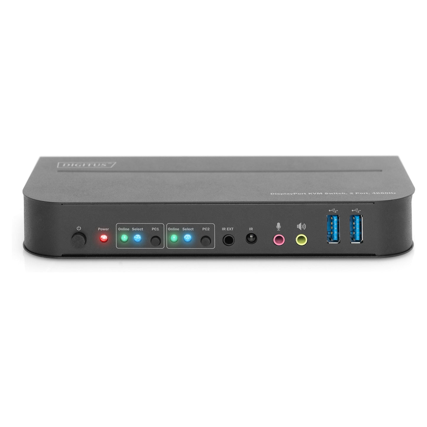 Digitus DS-12850 KVM-Switch 2-Port 4K/60Hz 2x DP > 1x DP/HDMI