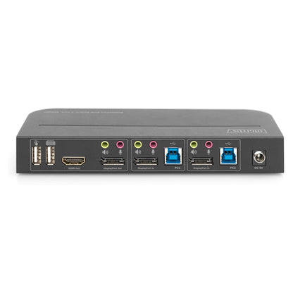 Digitus DS-12850 KVM-Switch 2-Port 4K/60Hz 2x DP > 1x DP/HDMI
