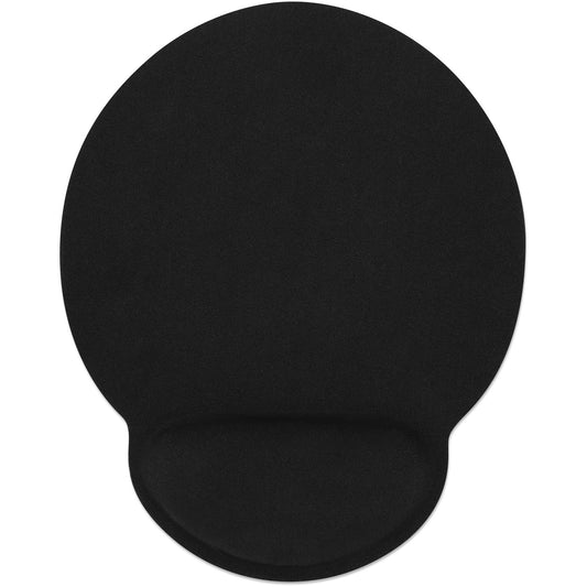 MANHATTAN Mauspad Schaumstoff mit Handballenauflage schwarz retail