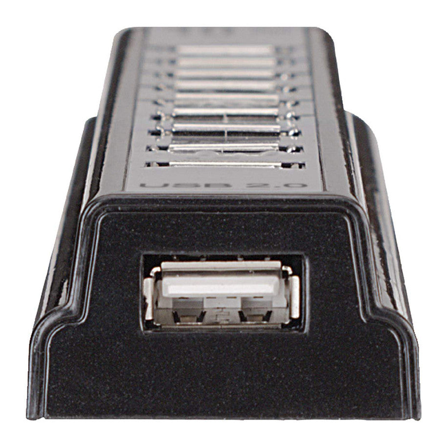 MANHATTAN USB-HUB 10-Port USB 2.0 Desktop Hub schwarz