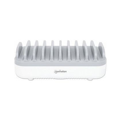 MANHATTAN 10-Port USB-Ladestation 120W weiß/grau