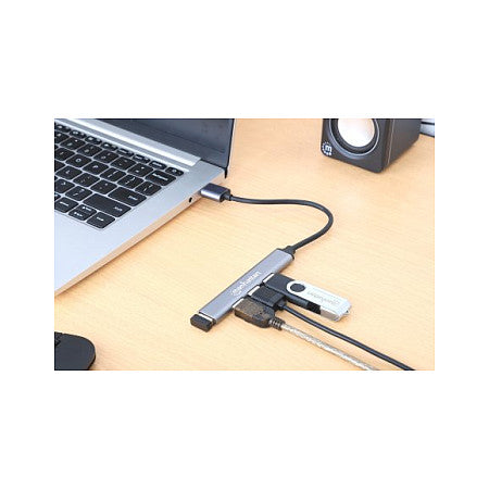 MANHATTAN 4Port USB-A Hub 3x480Mbit/s 1xGbit/s USB-A Stecker