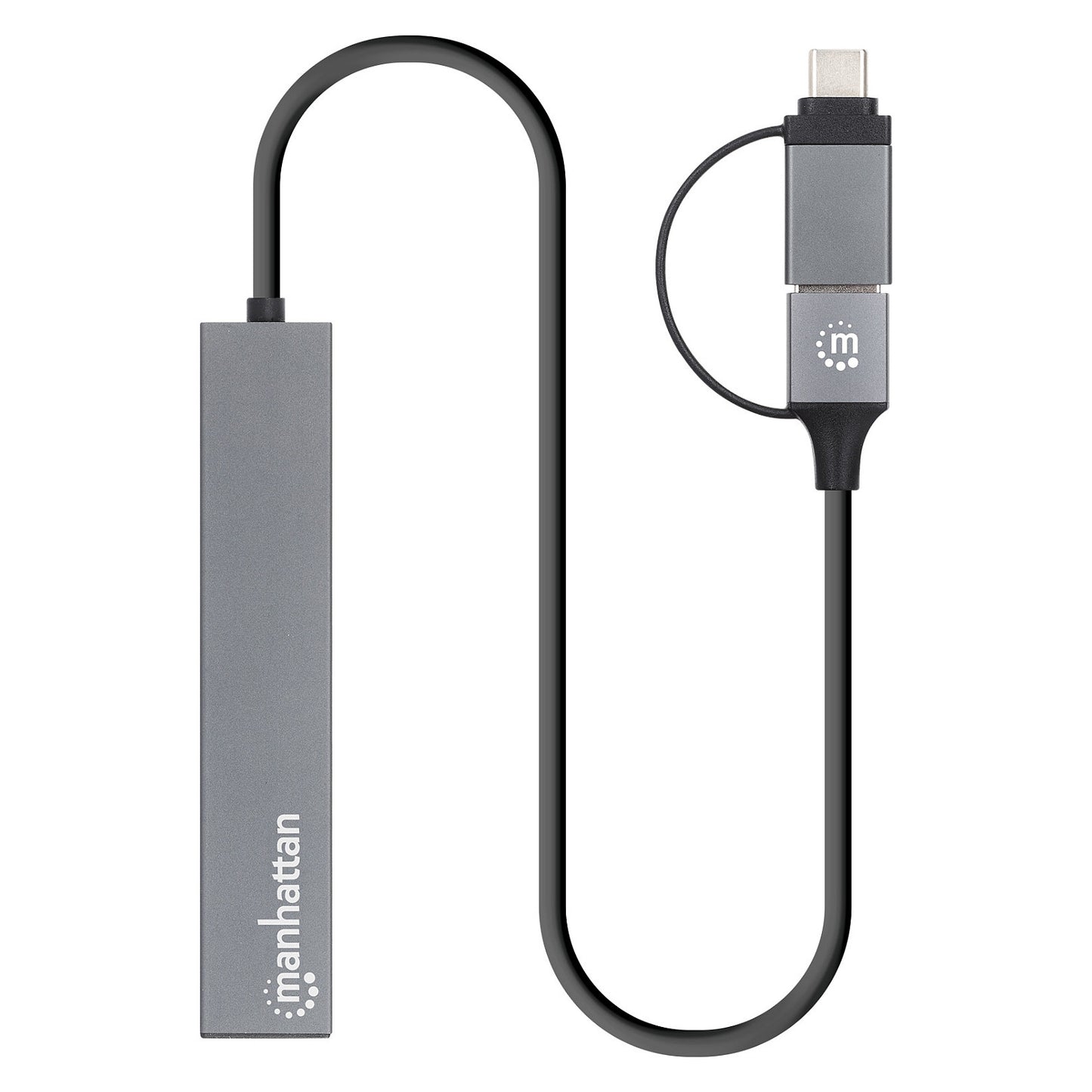 MANHATTAN Kombo-Hub 4Port USB 3.0 Typ-C/Typ-A 4xUSB-A Buchse