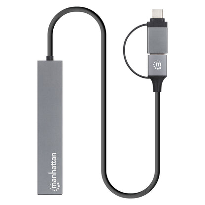 MANHATTAN Kombo-Hub 4Port USB 3.0 Typ-C/Typ-A 4xUSB-A Buchse