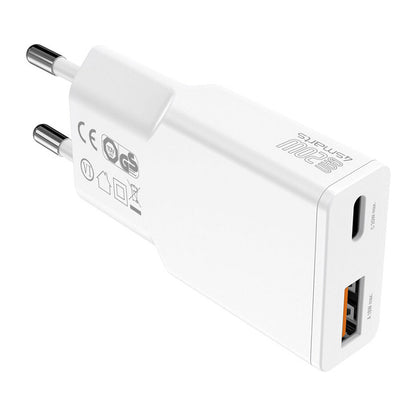 4smarts Ladegert PDPlug Duos Slim 20W GaN USB-C/A+USB-C Kabel