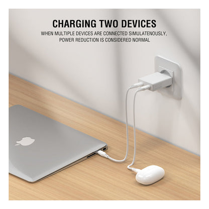 4smarts Netzladegert PDPlug Slim Dual 65W GaN 2C, wei