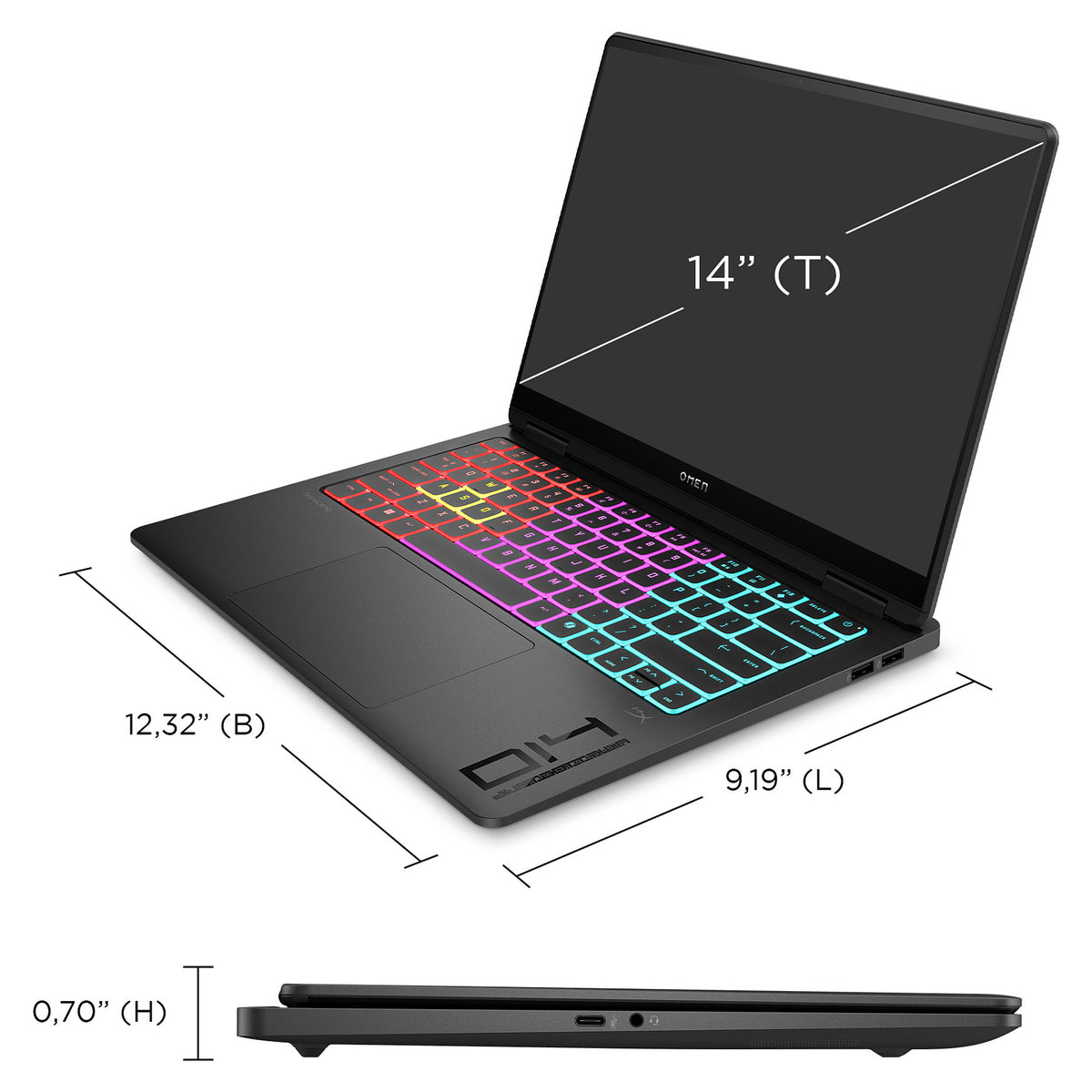 HP OMEN Transcend 14-fb1075ng Gaming Notebook 35.6 cm (14"")