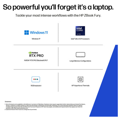 HP ZBOOK FURY 18 G1I U9-285HX