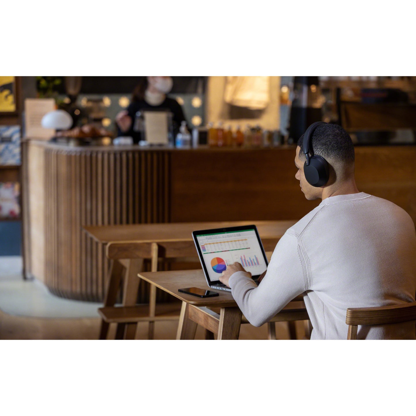 Sony WH-1000XM5B Bluetooth Noise Cancelling Kopfhrer mit Mikrofon black