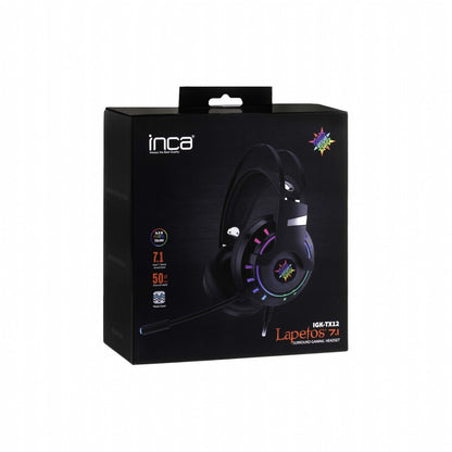 INCA Gaming Headset IGK-TX12 7.1, USB, Vibration, RGB-LED retail