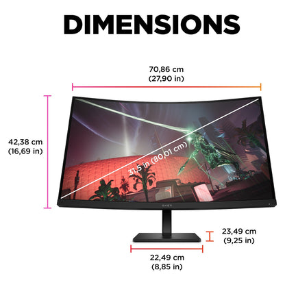 HP OMEN 32c Curved Gaming-Monitor 80cm (31,5 Zoll)