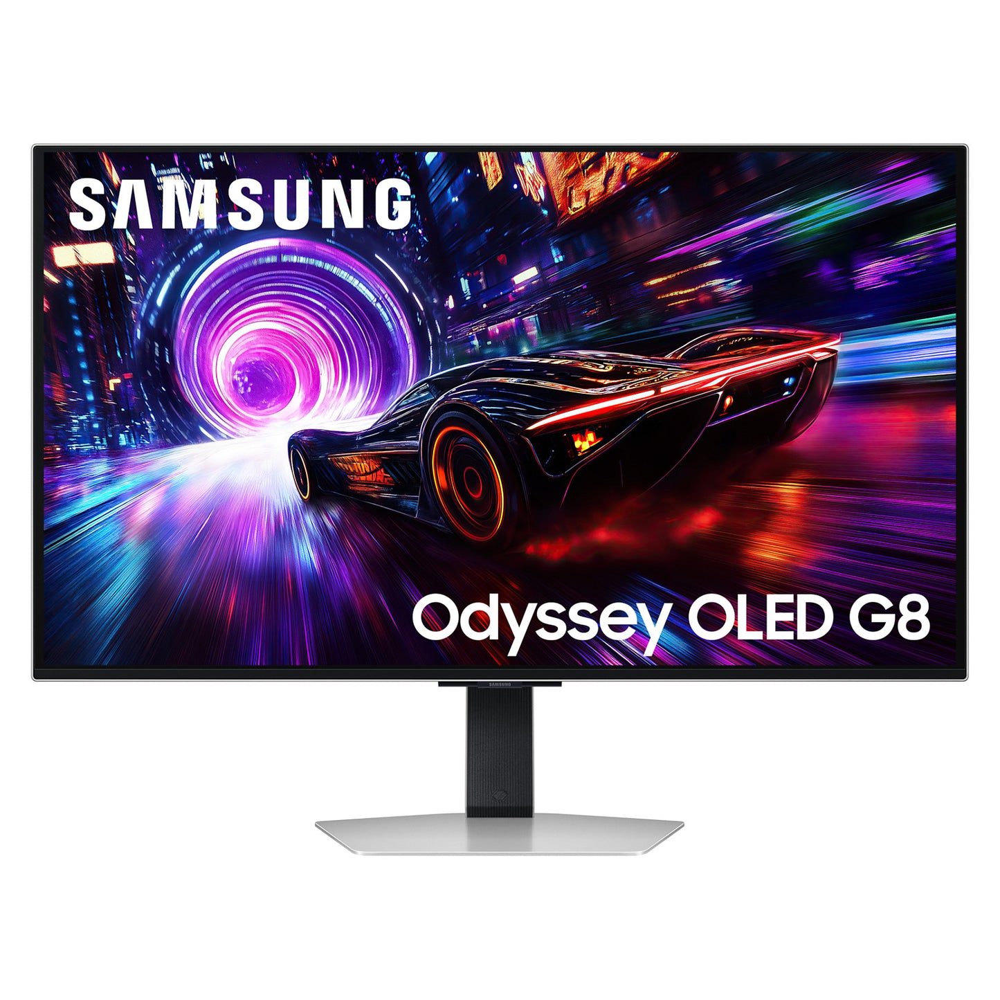 81,3cm/32" (3840x2160) Samsung Odyssey OLED G8 G81SF 16:9 4K OLED 0,03ms 240Hz HDMI 2.1 DisplayPort 1.4 USB-B USB-A VESA HDR FreeSync G-Sync Silvr