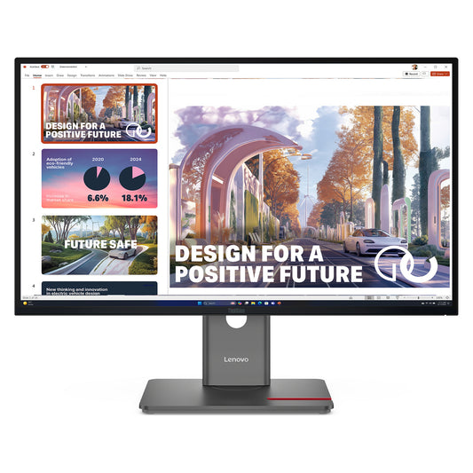 68,6cm/27" (2560x1440) Lenovo ThinkVision P27QD-40 16:9 WQHD IPS 4ms 120Hz HDMI DisplayPort USB-C USB LAN VESA KVM