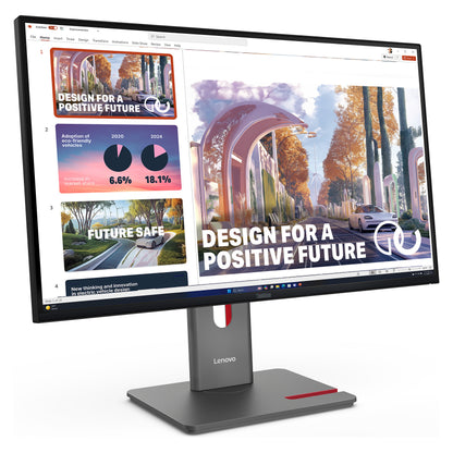 68,6cm/27" (2560x1440) Lenovo ThinkVision P27QD-40 16:9 WQHD IPS 4ms 120Hz HDMI DisplayPort USB-C USB LAN VESA KVM