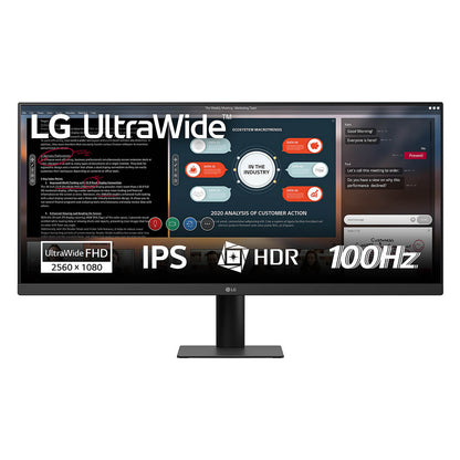 73cm/29" (2560x1080) LG 29U511A-B 21:9 WFHD IPS 5ms 100Hz HDMI DisplayPort VESA HDR